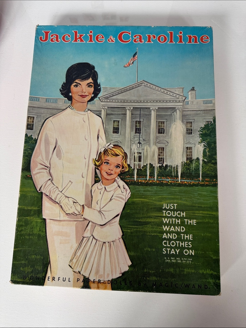 Vintage Paper Doll Set - White Outfit Illustration